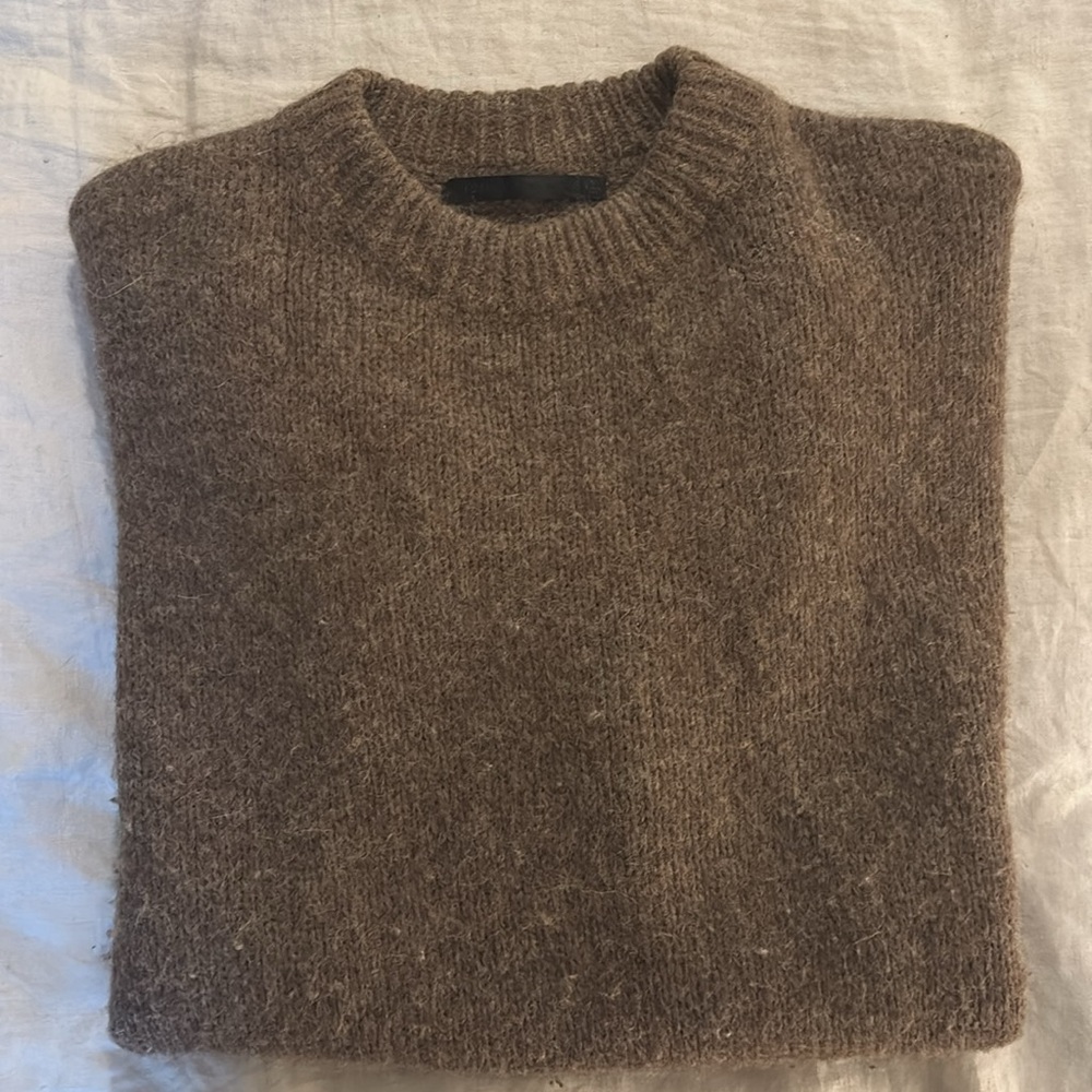 Jenni Kayne Alpaca Cocoon Crew Wool Sweater